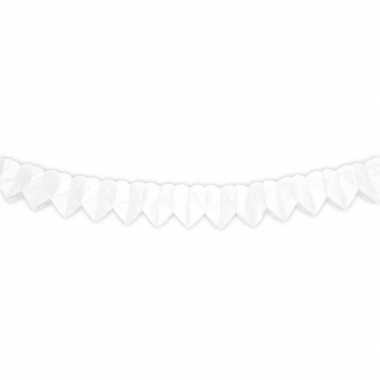 1x mini bruiloft slingers wit hart 200 cm kado