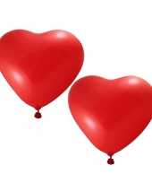 30x valentijn hartjes ballonnen rood kado