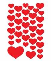 Valentijn 120x hartjes stickers kado