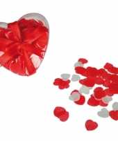 Valentijn hartjes bad confetti 20 gram in hartjes doosje kado