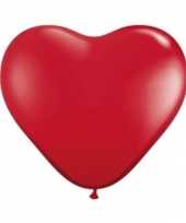 Valentijn qualatex hartjes ballon rood 28cm kado