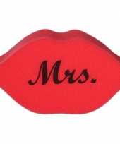 Valentijn rode bad spons lippen 20 cm kado