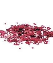 Valentijn rode confetti open hartjes kado