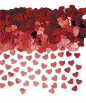 Valentijn rode hartjes confetti 3 zakjes kado