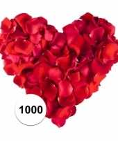 Valentijn rode rozenblaadjes 1000 stuks kado
