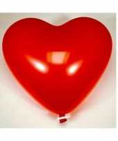 Valentijn super grote hartjesballon met sluitclip kado