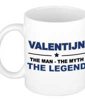 Valentijn the man the myth the legend kado koffie mok thee beker 300 ml