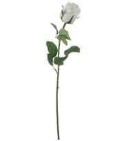 Valentijn witte roos kunstbloem 69 cm kado